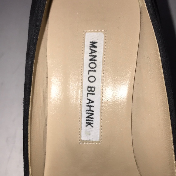 ✨SOLD✨Manolo Blahnik Carolyne Black Heels - Picture 8 of 8